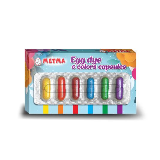 EGG DYE 6 COLORS CAPSULE IN A BOX